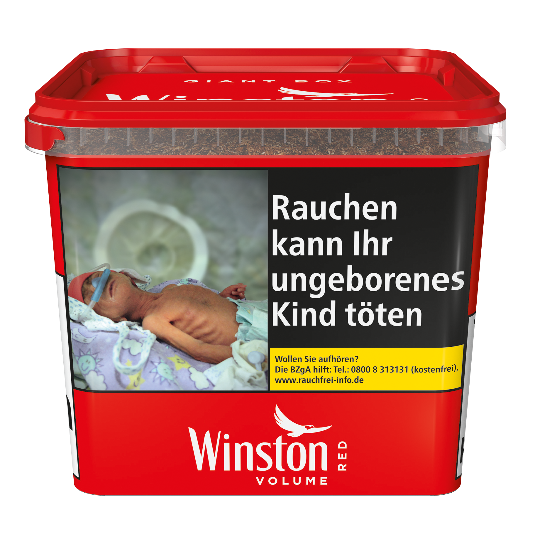 Winston Red Giant Volumentabak Eimer