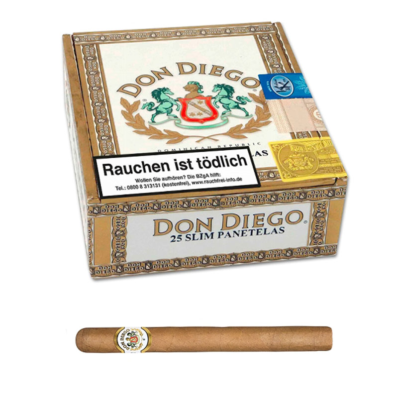 Don Diego Slim Panatela Zigarren 25er Kiste