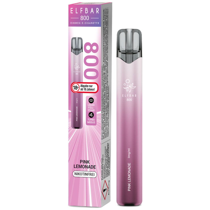 Elfbar 800 Pink Lemonade 0mg Einweg E-Zigarette