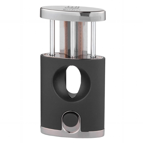 Winjet Kerb Schwarz Anthrazit Zigarrenabschneider offen