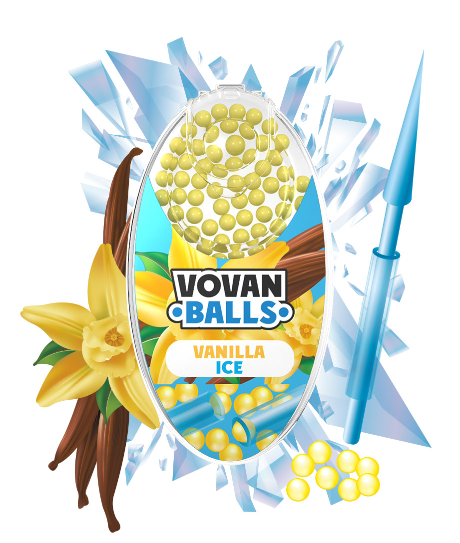 Vovan Balls Vanilla Ice Aromakapsel Packung