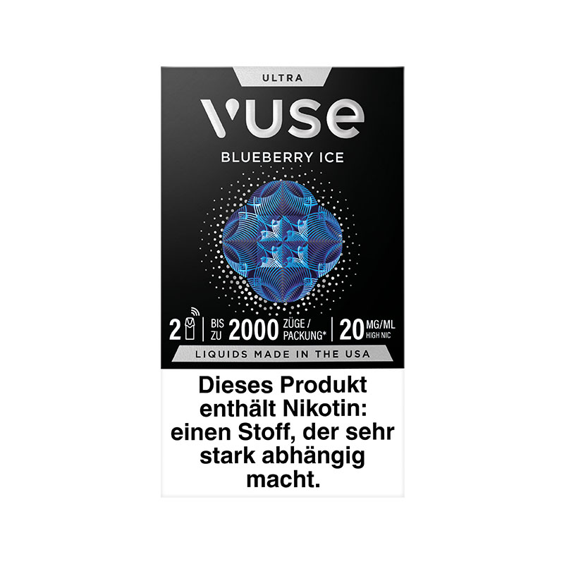 Vuse Ultra Pods Blueberry Ice 20mg Front
