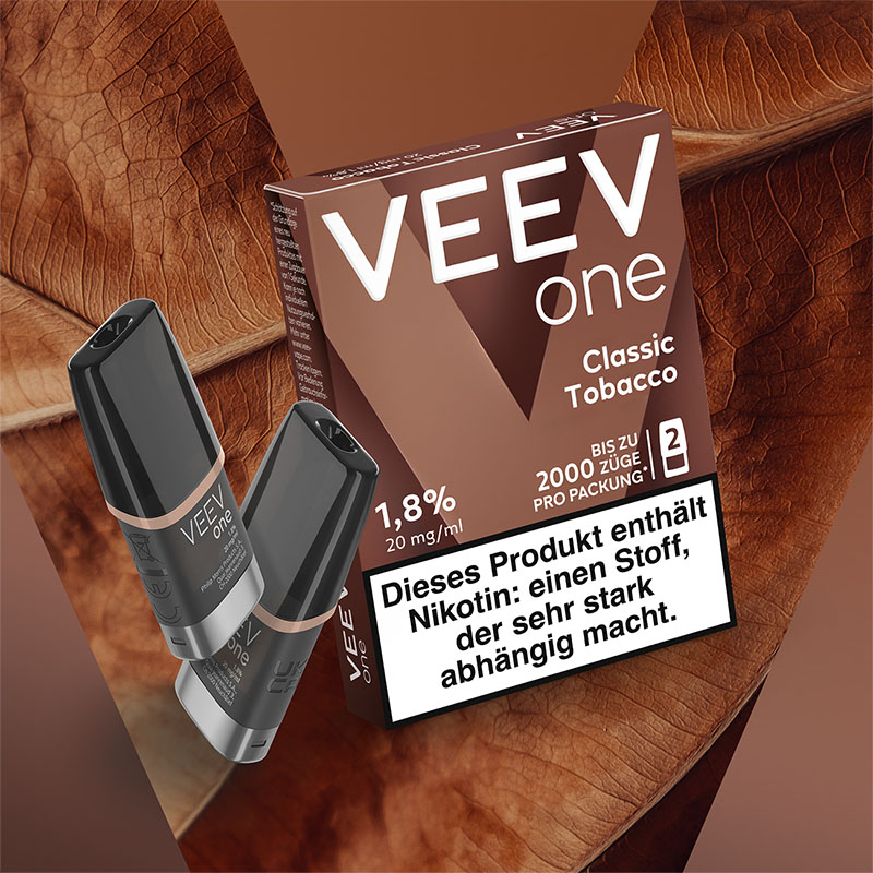 Veev One Classic Tobacco 20mg Prefilled Pods Flavourcard