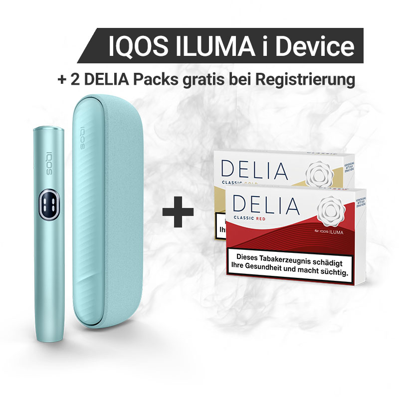 IQOS ILUMA i + Gratis DELIA Sticks bei Registrierung