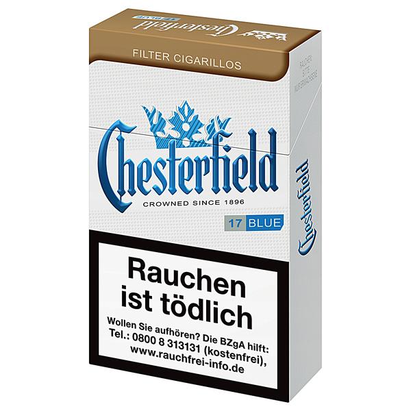 Chesterfield Zigarillos Naturdeckblatt Blue Original Pack Gebinde