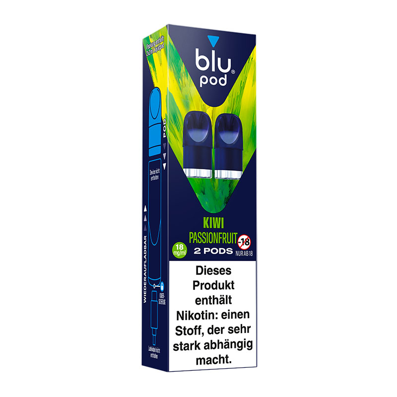 Blu Pod Kiwi Passionfruit 18mg Prefilled Pods Packung
