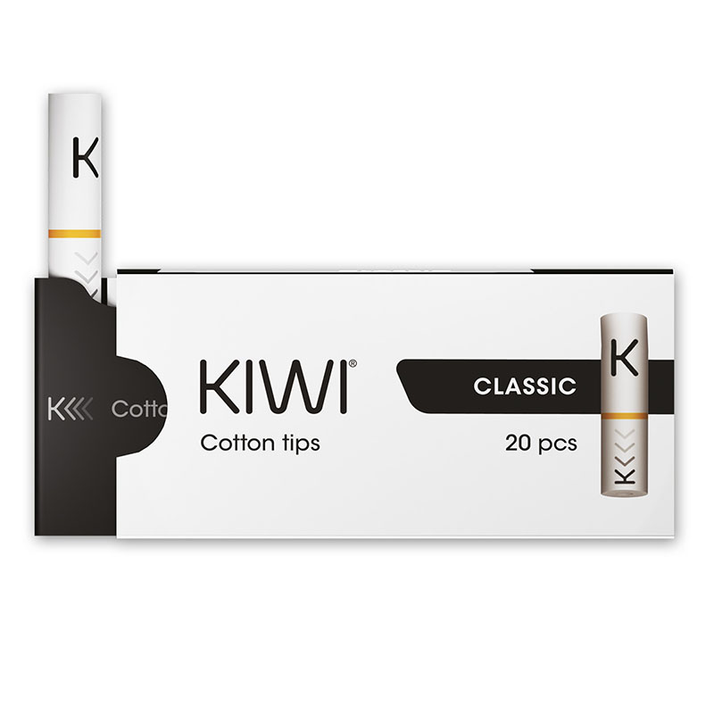 KIWI Cotton Filter Tips Classic White Packung