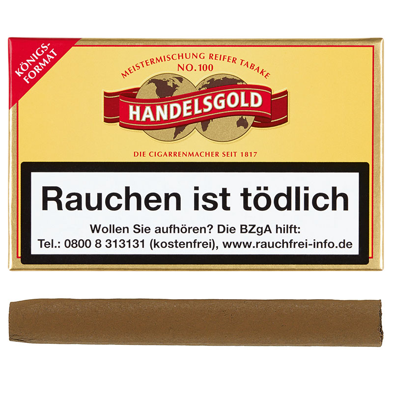 Handelsgold Königsformat 100K Zigarillos Gebinde