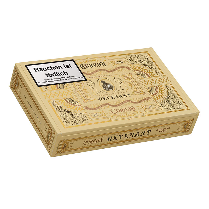 Gurkha Revenant Corojo Robusto Zigarren Kiste Closed