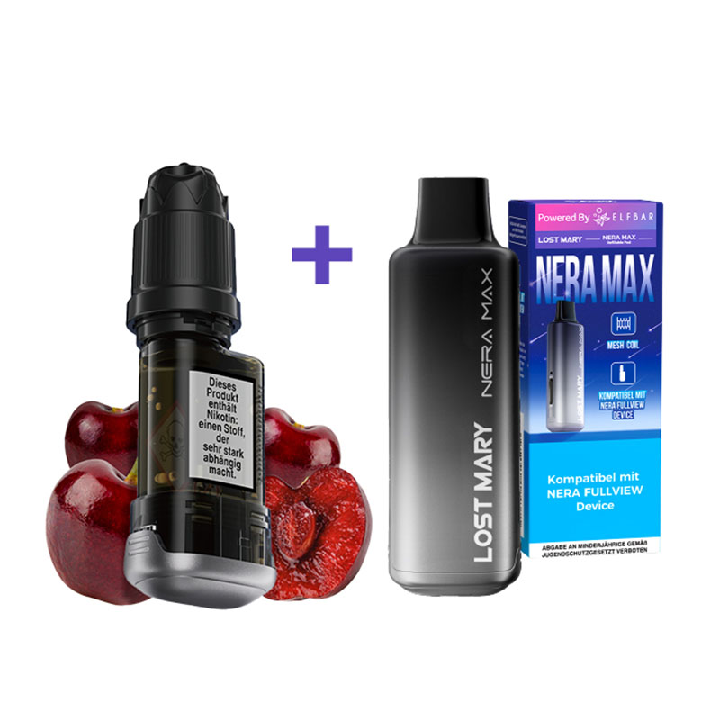 Lost Mary Nera Max 15k Cherry Ice 20mg Refill Container