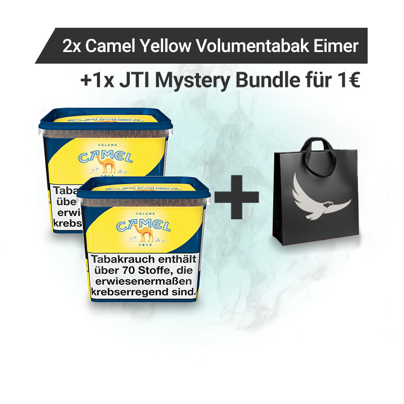 Camel Yellow Volumentabak Eimer Mystery Bundle Aktion