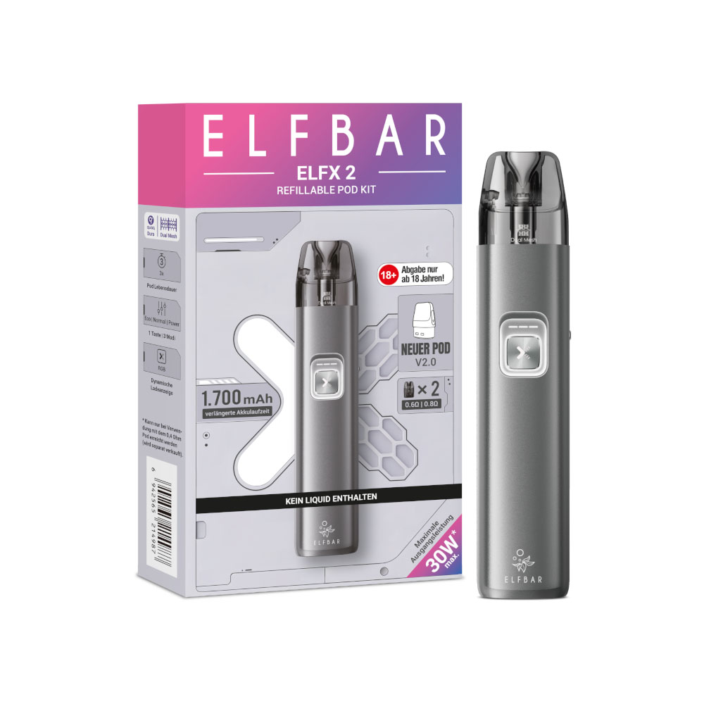 Elfbar Elfx 2 Grey Device E-Zigarette