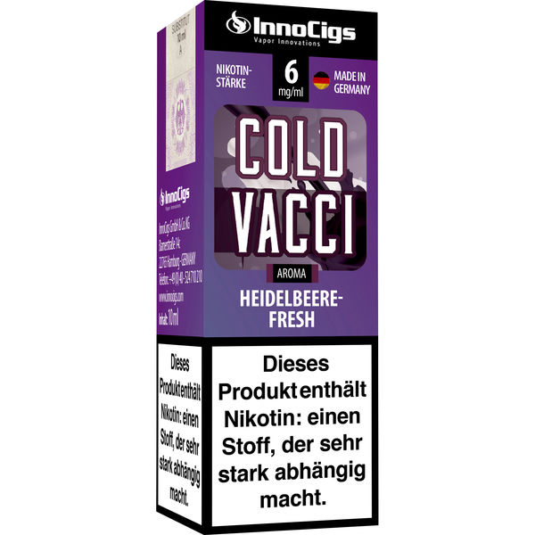 E-Liquid Innocigs Cold Vacci Heidelbeere-Fresh 6mg