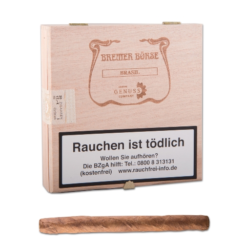 Bremer Börse Panatela Brasil Zigarren Schachtel