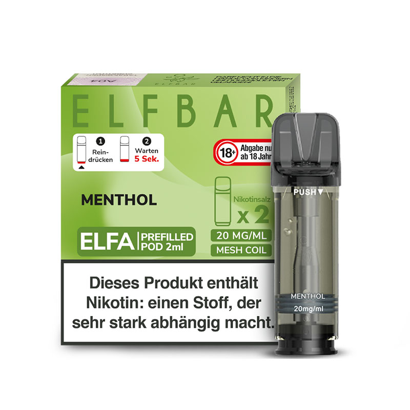 Elfbar Elfa Pods Menthol - 20mg Nikotin