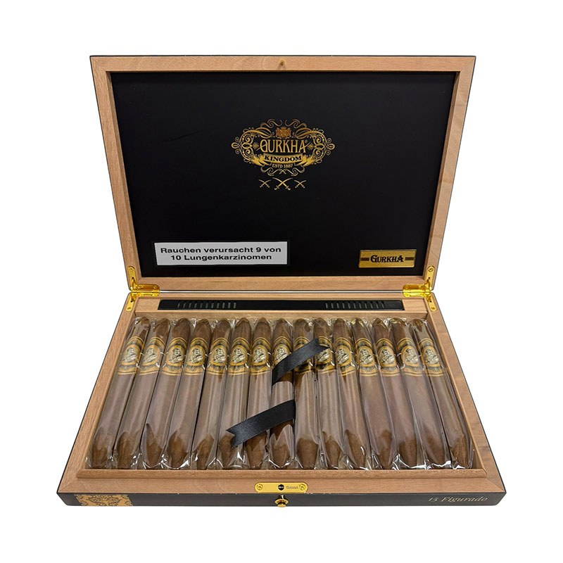 Gurkha Limitadas Kingdom Figurado Zigarren Kiste open