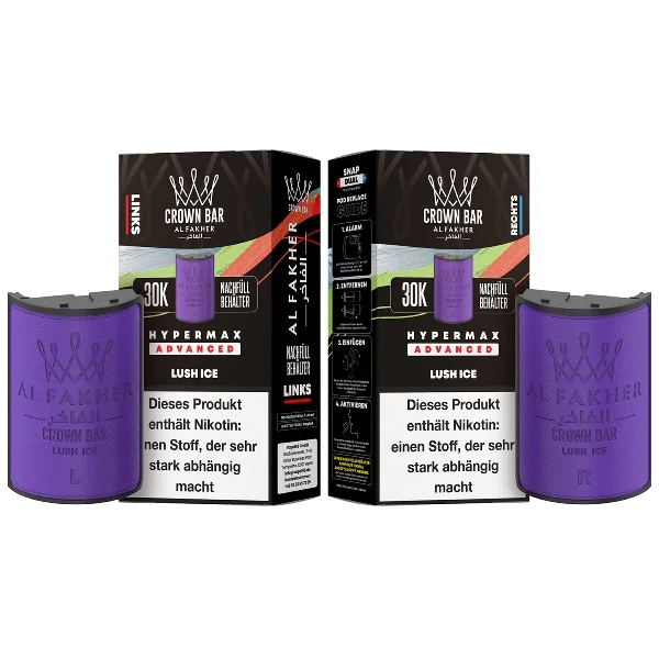 Al Fakher Hypermax Lush Ice 6mg Prefilled Pods