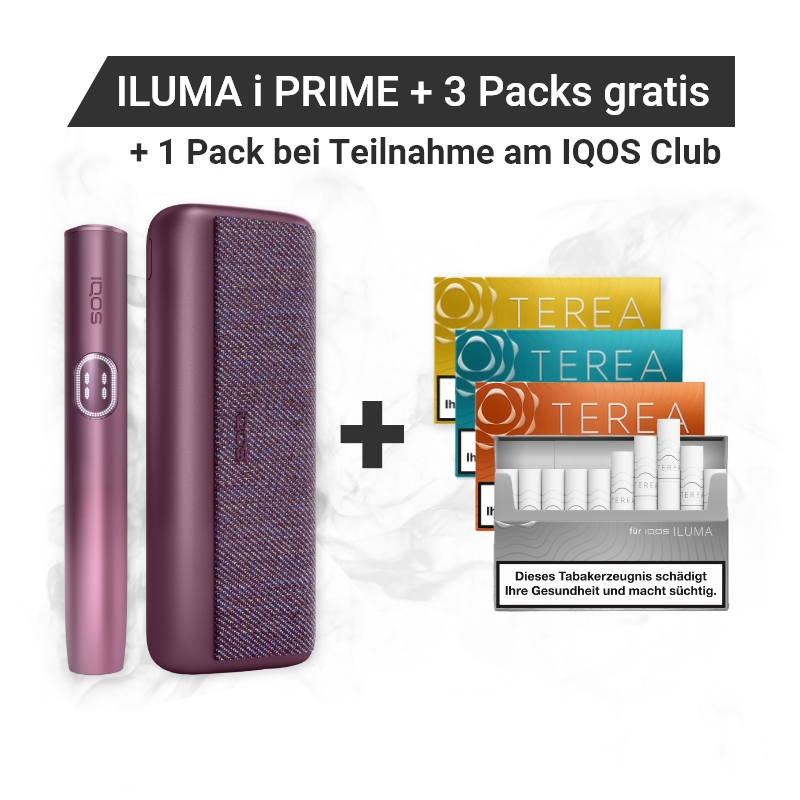 IQOS ILUMA i PRIME Garnet Red + Gratis TEREA Packs