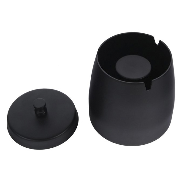 Windascher Edelstahl Schwarz 9 cm offen