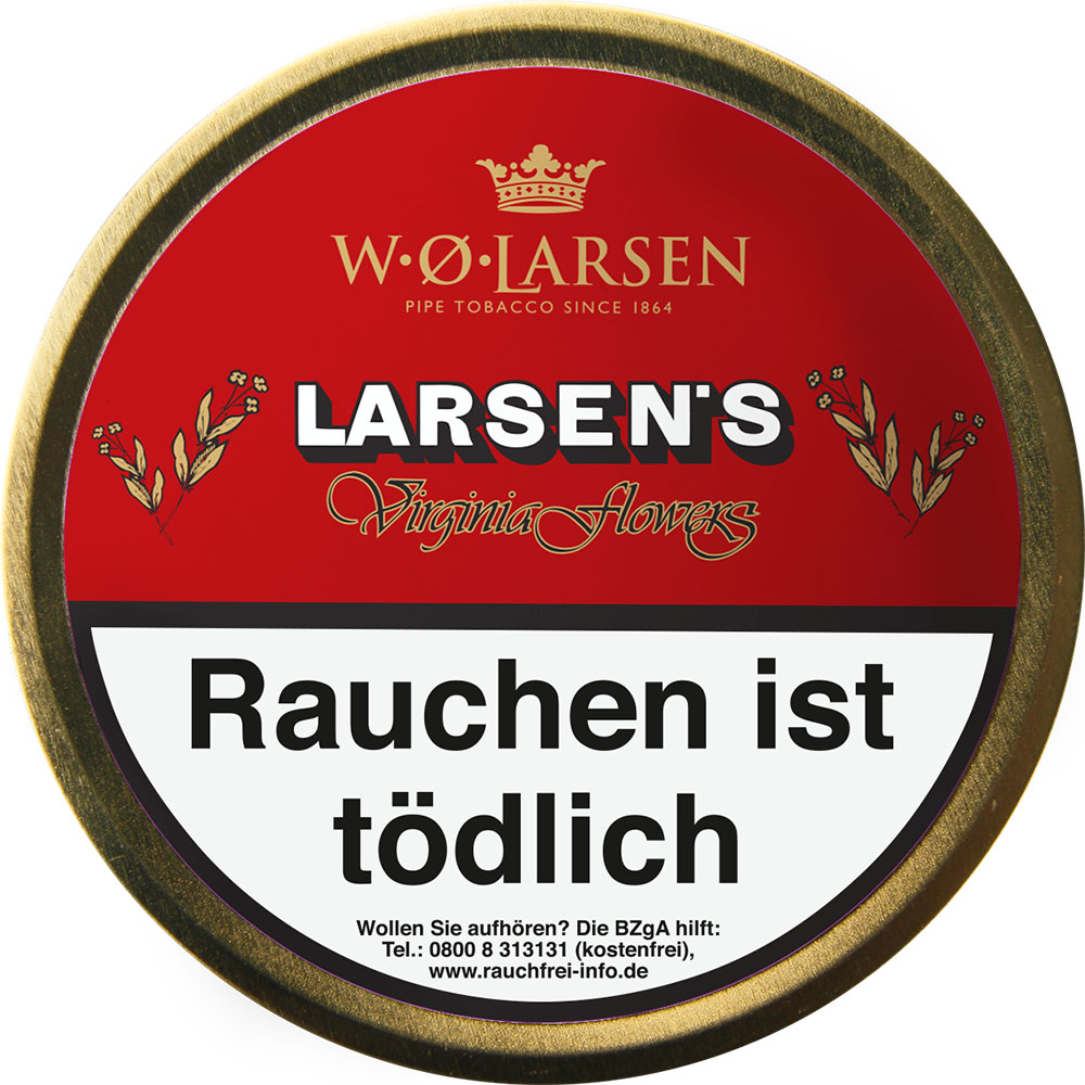 W.O. Larsen Virginia Flower Pfeifentabak Dose