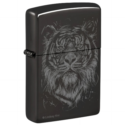 Zippo Ebony Lindsay Kivi Tiger Feuerzeug