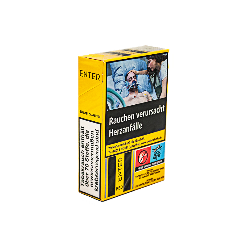 Enter Red Zigaretten Schachtel