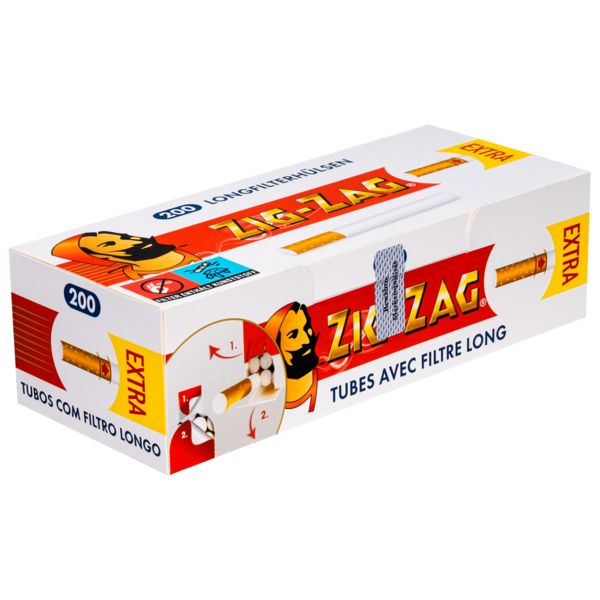Zig Zag Filterhülsen Extra 200 Stück Packung