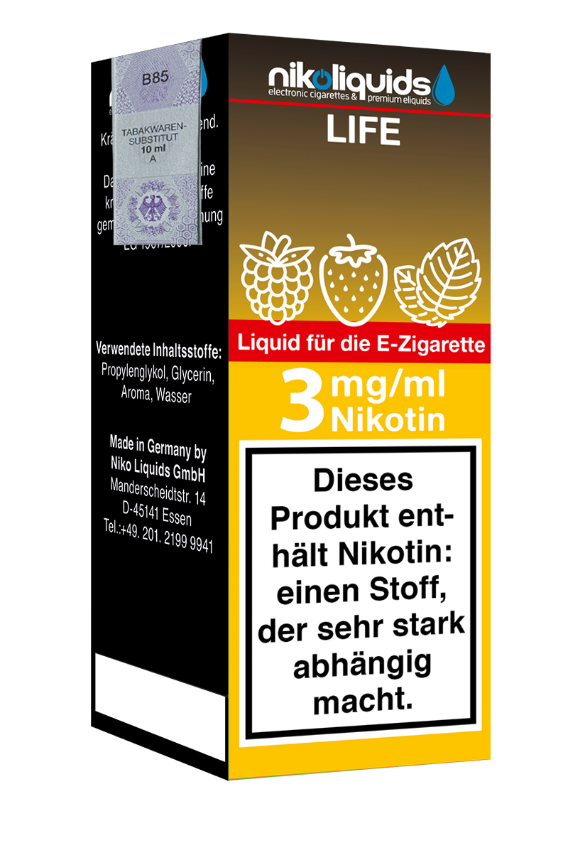 E-Liquid Nikoliquids Life 3 mg 70 Pg 30 Vg