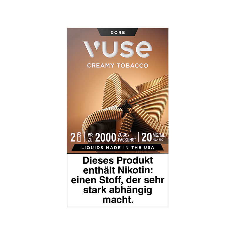 Vuse Creamy Tobacco 20mg Prefilled Pods Front