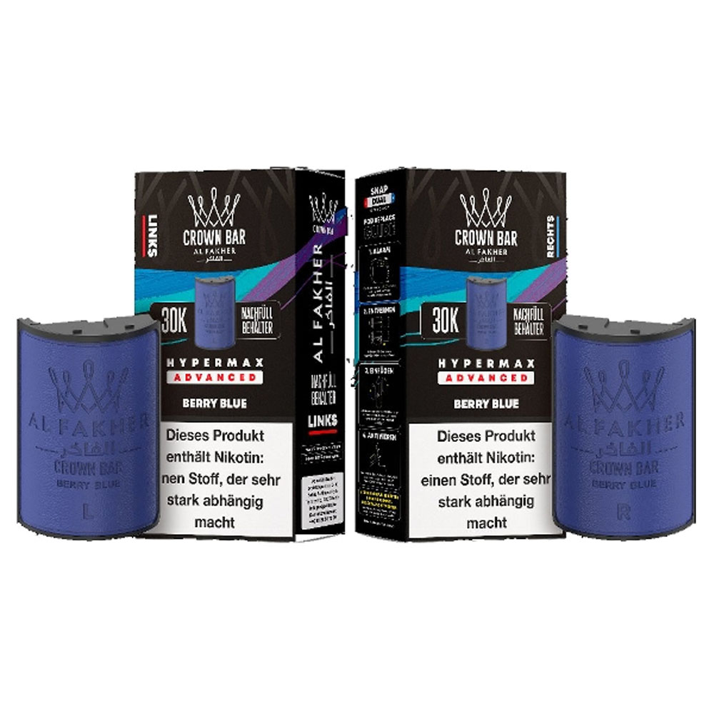 Al Fakher Hypermax Berry Blue 6mg Prefilled Pods