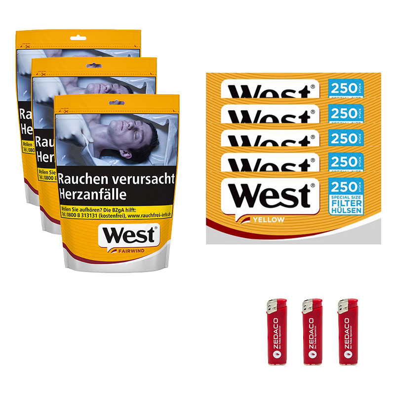 West Volumentabak Yellow XL Tüte Aktion Large
