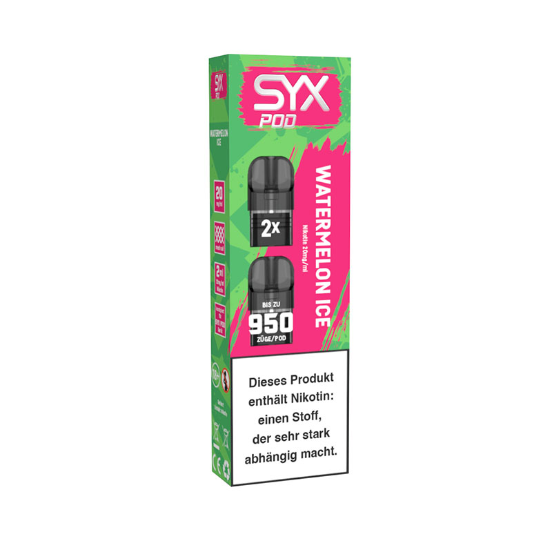 Syx Pod Watermelon Ice 20mg Prefilled Pods