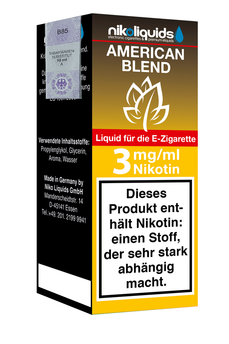 E-Liquid Nikoliquids American Blend 3 mg 70Pg/30Vg