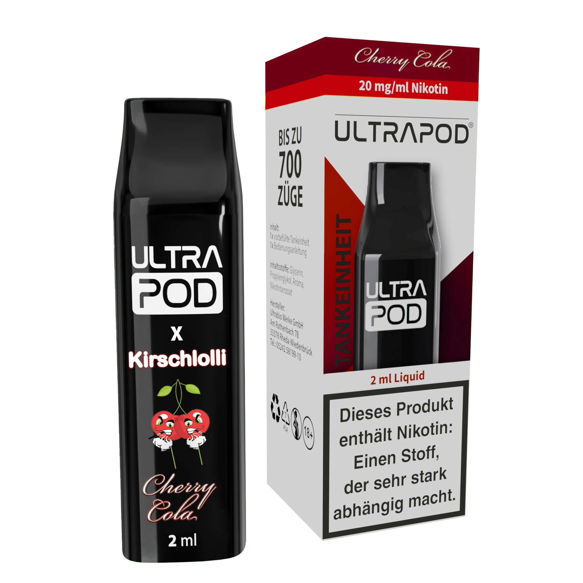 Ultrabio Ultrapod Kirschlolli Cherry Cola 20mg Liquidpod