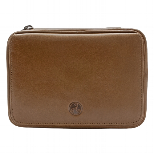 Rattrays 3er Pfeifentasche Whisky Braun Gold