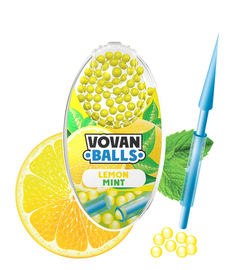 Vovan Balls Lemon Mint Aromakapsel Packung