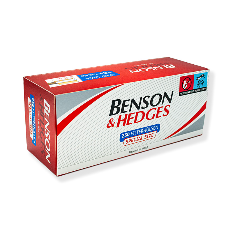 Benson & Hedges Special Size Filterhülsen Packung