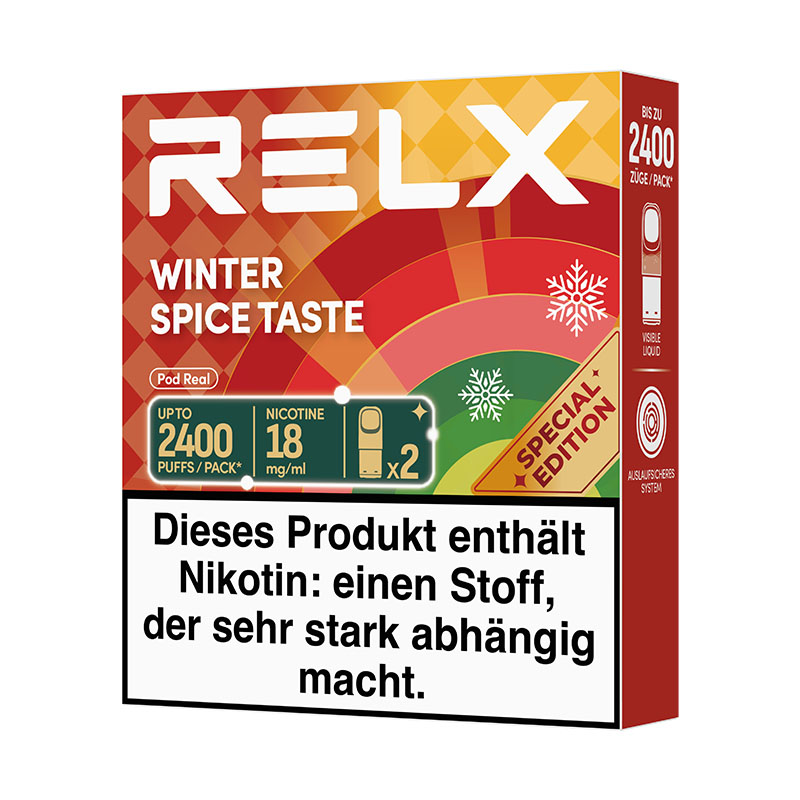 RELX Real Winter Spice Taste 18mg Prefilled Pods