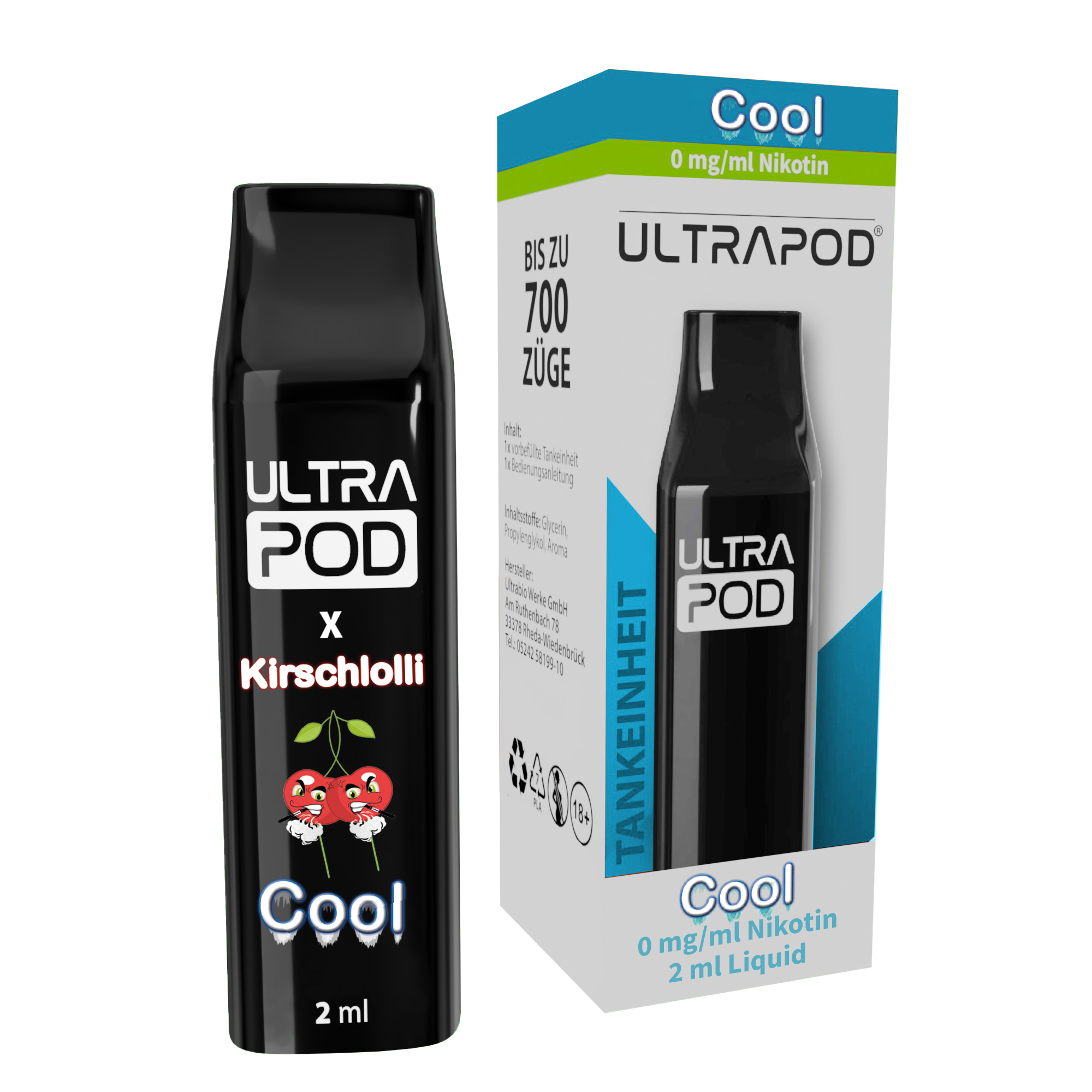Ultrabio Ultrapod Kirschlolli Cool 0mg Liquidpod