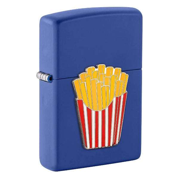 Zippo Royal Blue Matt Fries Logo