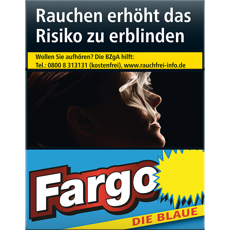 Fargo Blau XL Zigaretten Schachtel
