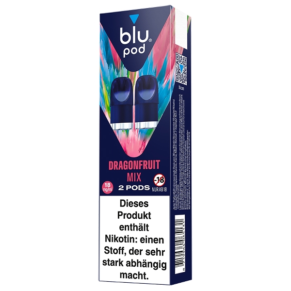 Blu Pod Dragonfruit Mix 18mg Prefilled Pods Packung