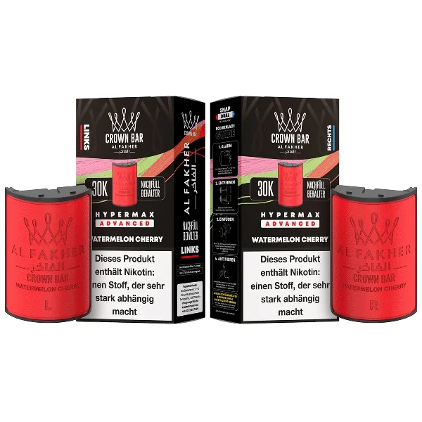 Al Fakher Hypermax Watermelon Cherry 6mg Prefilled Pods
