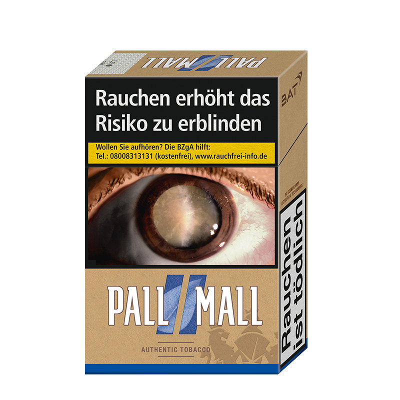 Pall Mall Authentic Blue OP Zigaretten Schachtel