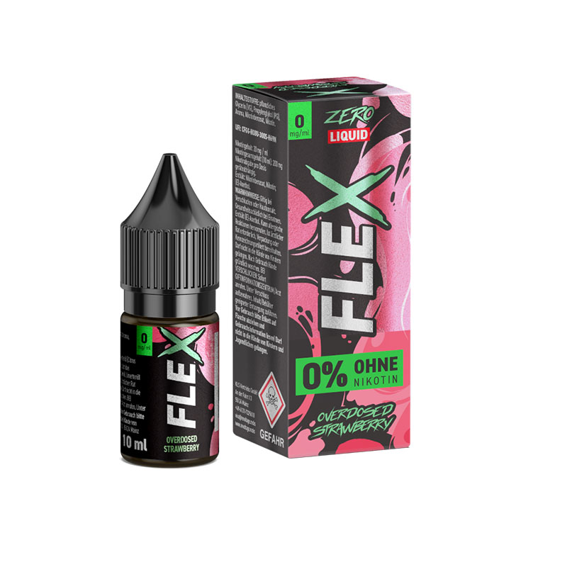 Revoltage Flex Overdosed Strawberry 0mg Liquid Flasche