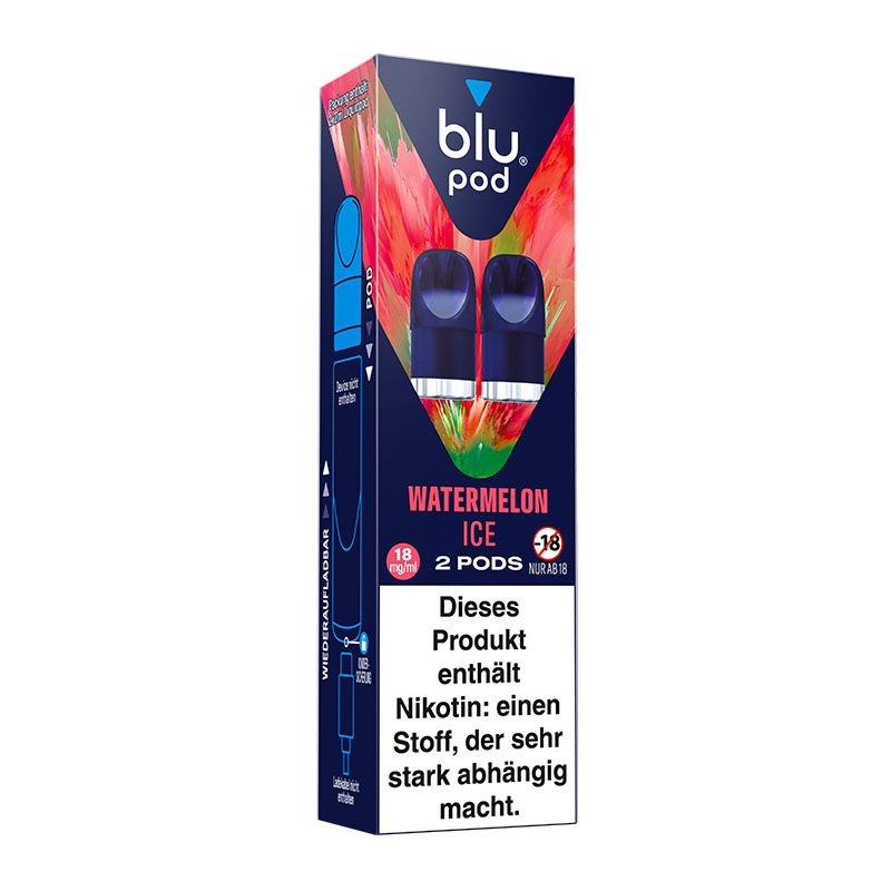 Blu Pod Watermelon Ice 18mg Prefilled Pods Packung