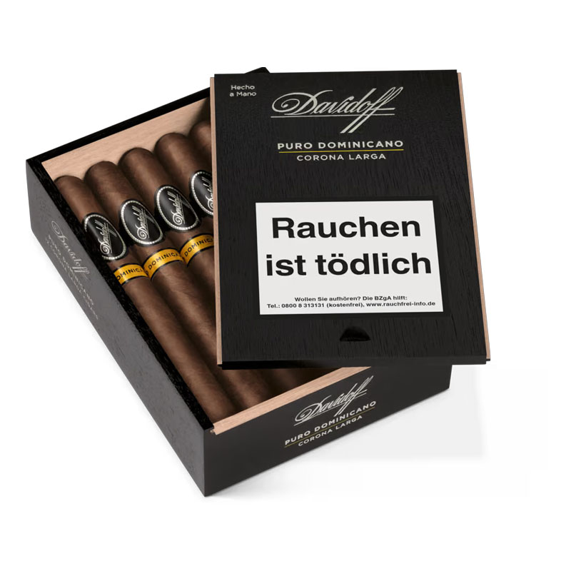 Davidoff Puro Dominicano Corona Larga Zigarren Kiste