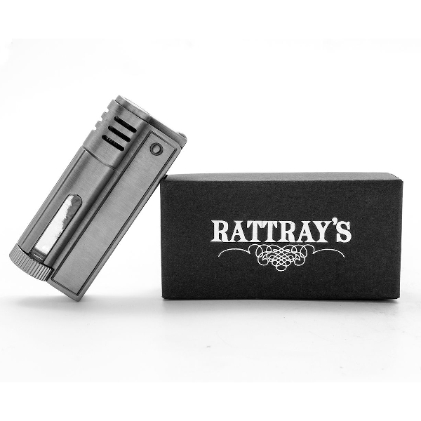 Rattray Benzin Chrom Steam Punk Pfeifenfeuerzeug mit Packung