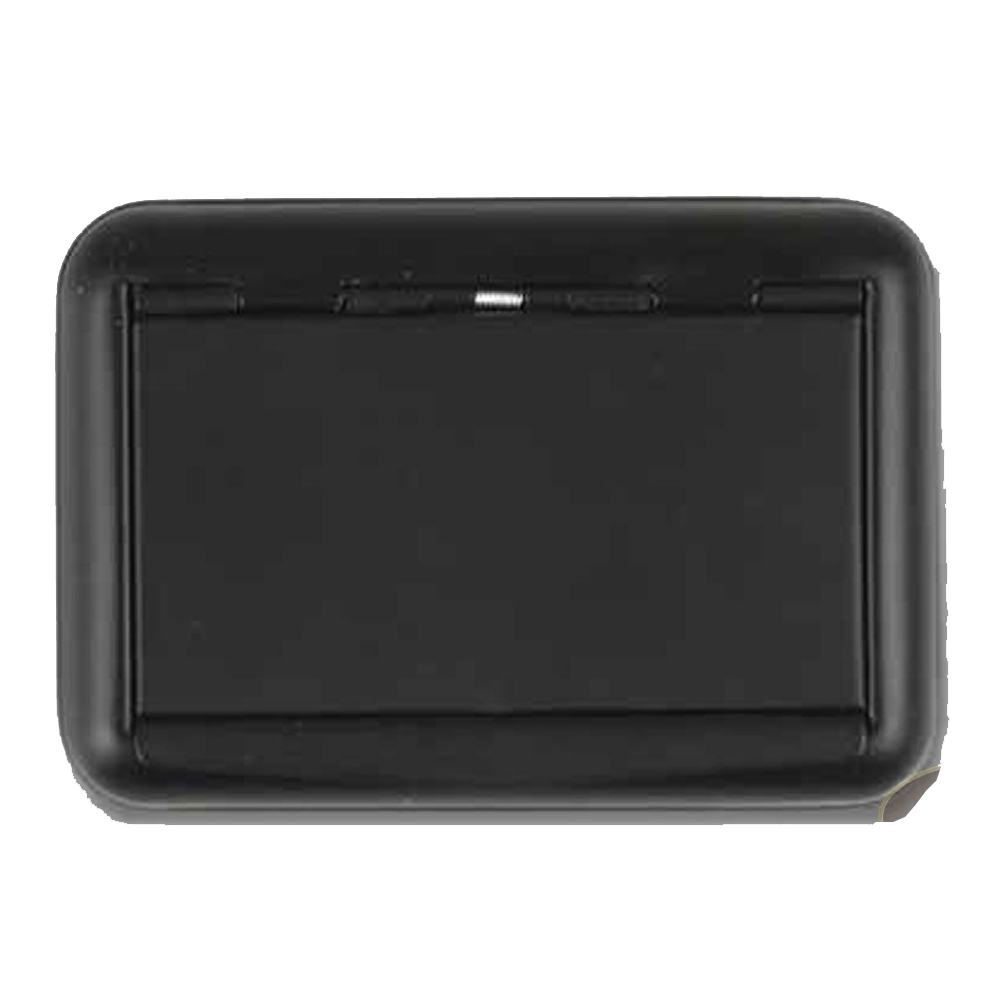 Tabakdose Kunststoff Schwarz Matt mit Blättchenfach