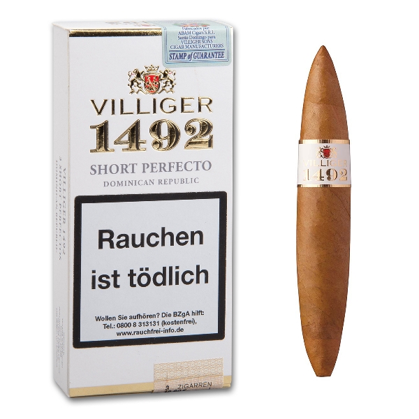 Villiger 1492 Short Perfecto Zigarren Schachtel